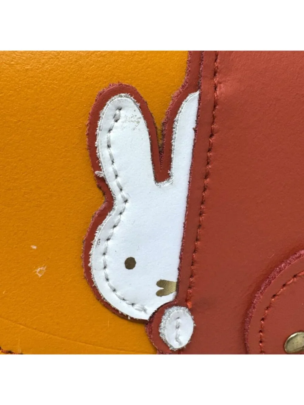 Hiding Miffy Isla by Cambridge Satchel Company Leather Carrot Orange Purse